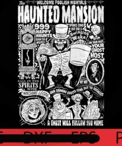 THE HAUNTED MANSION white art, Happy Halloween 2021, 2021 Halloween, Halloween, Awesome Halloween Theme, Halloween Art, Halloween Gift For Man woman, Customizable PNG