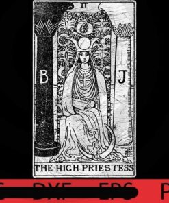 The High Priestess Tarot Card, Halloween 2021, 2021 Halloween, Halloween, Halloween Theme, Halloween Art, Halloween Gift For Man woman, Customizable PNG