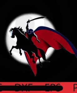 The Horseman in the sky, Halloween 2021 art, Happy 2021 Halloween, Halloween Theme, Scary Halloween Gift, Customizable PNG