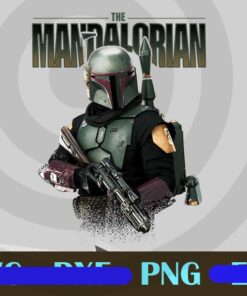 The Mandalorian Boba Fett Logo Portrait R15, The Mandalorian Png, Star War Png, Movies Customizable Png