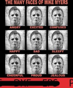 The many faces of Myers, Happy Halloween 2021, 2021 Halloween, Halloween, Awesome Halloween Theme, Halloween Art, Halloween Gift For Man woman, Customizable PNG
