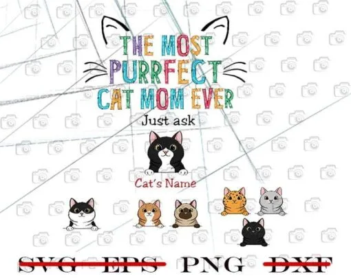 The Most Perrpect Cat Mom Ever, Cat Family, Cat Mom, Cute Cats, Cat Lovers, Love Cat, Png