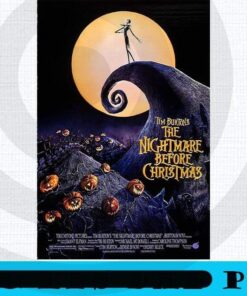 The Nightmare Before Christmas Poster, Happy Christmas X-mas, Christmas Day, Christmas Gift, Customizable PNG
