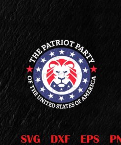 The Patriot Party Of The United States, Lion Logo Pullover, NFL, Logo, Patriot Party Lion Layered Svg, Svg Eps Png Dxf