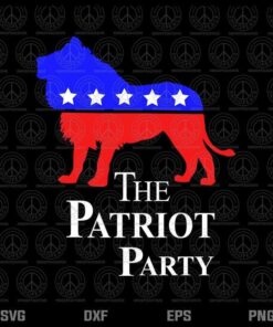 The Patriot Party Svg, Lion Svg Trending Customizable Layered Svg, Svg Eps Png Dxf