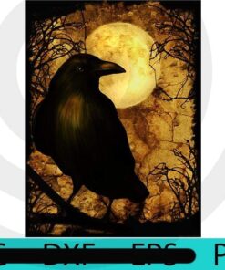 The Raven, Halloween 2021, 2021 Halloween, Halloween, Halloween Theme, Halloween Art, Halloween Gift For Man woman, Customizable PNG