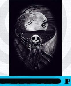 The Scream Before Christmas Canvas, The Nightmare Before Christmas, Halloween Disney Film, Halloween 2021, Scary Film, Customizable PNG