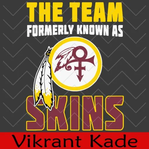 The Team Formerly known As Skins, Classic Washington Football, DC Sports Team Novelty, Layered SVG, DXF, PNG, EPS