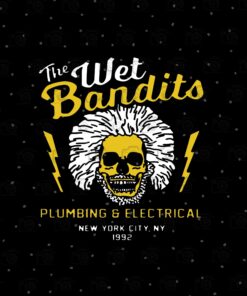 The wet bandits Plumbing and Electrical New York City, NY 1992, Rock Skull, Lightning, Gift For Men layered Svg, Svg Eps Png Dxf