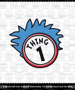 Thing 1 svg, Dr Seuss svg, The Cat in the Hat svg, Customizable Layered Svg, Svg Eps Png Dxf