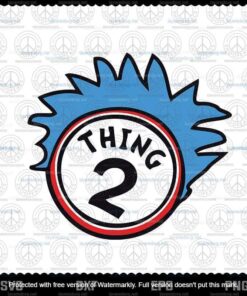 Thing 2 svg, Dr Seuss svg, The Cat in the Hat svg,Customizable Layered Svg, Svg Eps Png Dxf