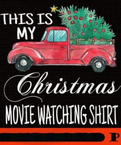 This Is My Christmas Movie Watching with Vintage Sticker, Happy Christmas X-mas, Christmas Day, Christmas Gift, Customizable PNG