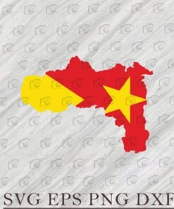 Tigray Region Map, Tigray inside, Tigray Flag, Tigray National Regional State , patriotic , Layered Svg Eps Png Dxf