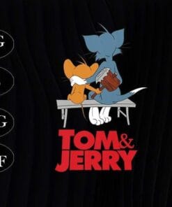 Tom And Jerry, Cartoon, Tom, Jerry, Friendship, Movie Parkbench, Funny Movie, Cartoon Movie Layered SVG, DXF, PNG, EPS
