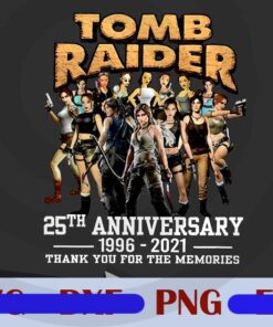 Tomb Raider, 25th Anniversary, 1996-2021, 25 Year Celebration, Game, Popular, Customizable PNG