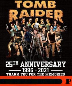 Tomb Raider 25th anniversary, 2021 Halloween, retro halloween, 2021 halloween gift, halloween theme Customizable PNG