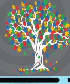 Tree Of Life Autism Awareness Month Funny ASD Supporter Gift, Autism Day, Autism Gift, Autism Tree, Customizable Png