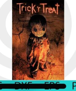 Trick R Treat Sam , Happy Halloween 2021, 2021 Halloween, Halloween, Halloween Theme, Scary Halloween Art, Scary Halloween Gift, Customizable PNG