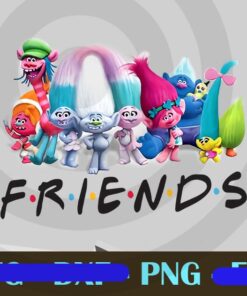 Trolls Friends, Trolls Squad, Trolls Movie, Disney, Friends, Troll Birthday , Friends TV Show, Disney Cartoon Customizable Png Download