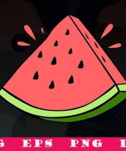 Tropical Fruit Watermelon, Fruits, Love Watermelon, Summer Fruit, SVG PNG DXF, EPS, PDF