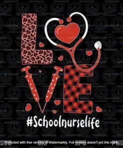 Tu Love Stethoscope Heart School Nurse Valentines Day Svg, School Nurse Life Svg, Customizable Layered Svg, Svg Eps Png Dxf