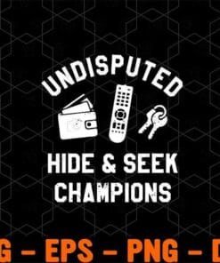 Undisputed, Hide and Seek, Champions, Card Wallet, Remote Control, Keys, Layered Svg Eps Png Dxf