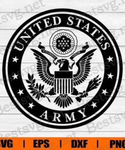 Us Army Emblem , Symbol Us Army , United States Army , Police , Svg Eps Png Dxf