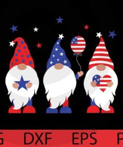 US Flag heart, Patriotic Gnomies Bundle, Cute 4th Of July Gnomies, Independence Day Customizable Layered Svg, Svg Eps Png Dxf
