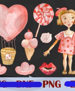 Valentine stuff heart for girlfriend Customizable PNG