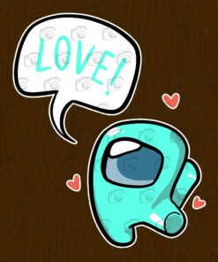 Velantine Among Us ,Among Us Love, Among Us, Video Games layered Svg, Svg Eps Png Dxf