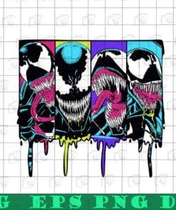 Venom, Evil, Marvel Comics Character, Alien Symbiote, Fictional Character,Venom Lovers, Marvel Fans. movie, SVG PNG DXF, EPS, PDF