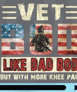 Vet Bob Like Dad Bob But With More Knee Pain, Vintage Veteran US Flag, Veteran Gift, Customizable Png