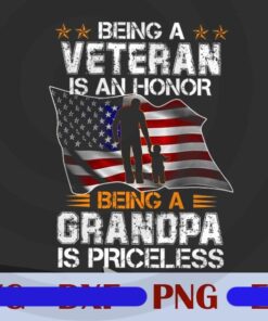 Veteran Grandpa, American Flag, Gift for Grandpa, Veteran Pride, Veteran , Grandpa Veteran Customizable Png