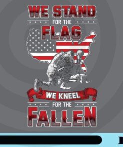 Vietnam Veteran Memorial Flag, We Stand Flag, We Kneel For Fallen, The Fallen American Pride, American Flag Customizable Png