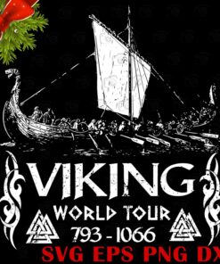 Viking World Tour 793-1066, Viking Tour, Viking Boat, Svg Eps Png Dxf