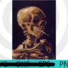 Vincent Van Gogh smoking skeleton, Halloween 2021, 2021 Halloween, Halloween, Halloween Theme, Halloween Art, Halloween Gift For Man woman, Customizable PNG