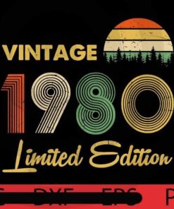 Vintage 1980 40 years old, limited Eition, Halloween 2021, Halloween, Halloween Theme, Scary Halloween Art, Halloween Gift, Customizable PNG