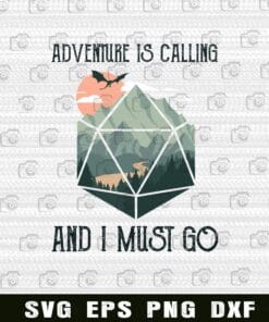 Vintage Adventure Is Calling, I Must Go, Mountain and Forest, Mountain Hiking Adventures, Love Traveling, SVG PNG DXF, EPS, PDF