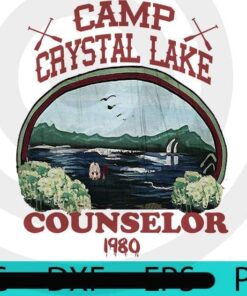 Vintage Camp Crystal Lake Counselor, Halloween 2021, Halloween, Halloween Theme, Halloween Art Gift, 2021 Halloween, Halloween Art Gift, Man gift, woman gift, Customizable PNG