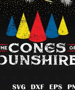Vintage Cones of Dunshire,Funny Ben Board Game Parody Svg, Layered SVG, DXF, PNG, EPS