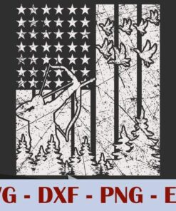 Vintage Duck Hunting, Men Hunter, Gift for Dad, Husband , Father's Day, Customizable Layered Svg, Svg Eps Png Dxf