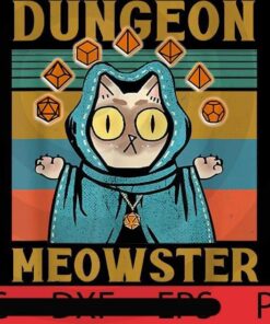 VIntage Dungeon Meowster Funny, Halloween 2021, Halloween, Halloween Theme, Halloween Art, 2021 Halloween, Halloween Gift, Man woman gift, Customizable PNG