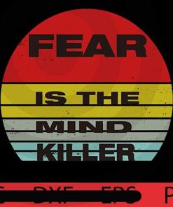 Vintage Fear is the mind killer, Halloween 2021, Halloween, Halloween Theme, Scary Halloween Art, Halloween Gift, Customizable PNG