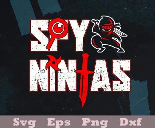 Vintage Funny Spy Gaming Ninjas Game Wild With Clay Style, Gift for Boys, Gamer Gift, Layered SVG, DXF, PNG, EPS