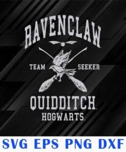 Vintage Harry Potter, Ravenclaw, Team Seeker, Hogwarts Quidditch, Gryffindor Svg, Wizard Inspired, SVG PNG DXF, EPS, PDF