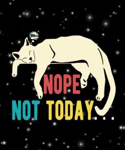 Vintage Lazy Cat, Nope Not Today,Humor Cat, Humor Quote, Funny sassy gift, Cat Lover Gift Layered SVG, DXF, PNG, EPS