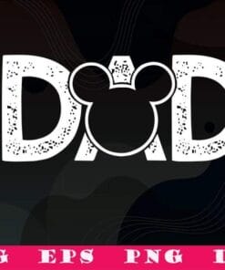 Vintage Mickey Mouse Dad, Dad Life, Disney Mickey 2021 Fathers Day, Gift For Dad, Mickey Lovers, SVG PNG DXF, EPS, PDF