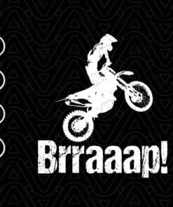 Vintage Motocycler, Brraaap Funny Dirt Bike Motocross, Gift For Riders, Love Riding, Motocycler Gift, SVG PNG DXF, EPS, PDF