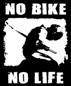 Vintage No Bike No Life, Biker, Bike, Samurai, Layered SVG, DXF, PNG, EPS