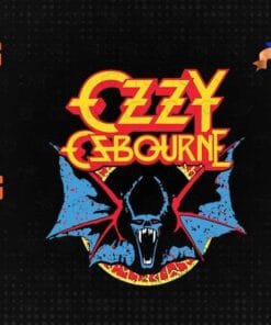 Vintage Ozzy Osbourne - Classic Bat, Prince Of Darkness Bat, movie, No More Tours Vol 2, Layered SVG, DXF, PNG, EPS